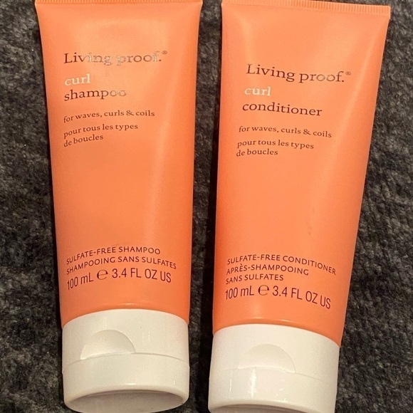 Living proof Curl Shampoo &  Conditioner Waves, Curls & Coils 3.4oz/100mL each - Picture 3 of 8